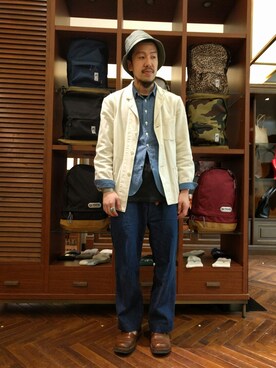 「kempel」｜おおかわともひろさん（メンズ・169cm）の春コーディネート