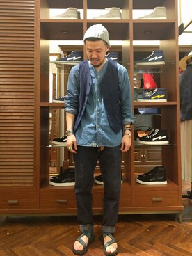 おおかわともひろさん（メンズ・169cm）の春コーディネート