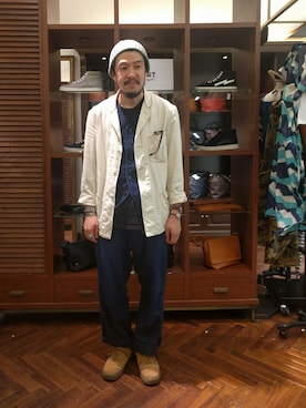 「kempel」｜おおかわともひろさん（メンズ・169cm）の夏コーディネート