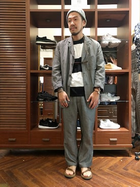 おおかわともひろさん（メンズ・169cm）の夏コーディネート