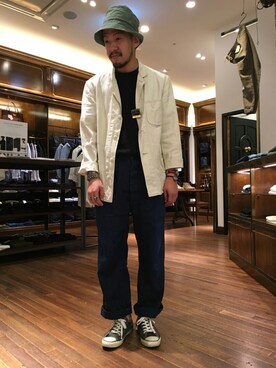 「kempel」｜おおかわともひろさん（メンズ・169cm）の夏コーディネート