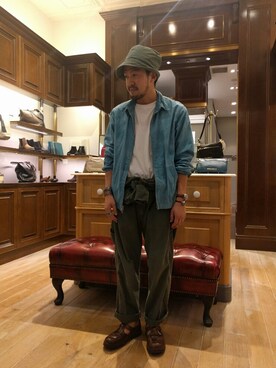 おおかわともひろさん（メンズ・169cm）の秋コーディネート