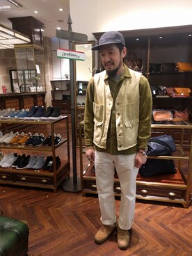 「Washington, D.C.」｜おおかわともひろさん（メンズ・169cm）の秋コーディネート