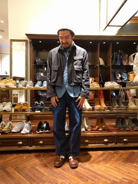 おおかわともひろさん（メンズ・169cm）の冬コーディネート