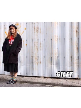 「栄」｜「アイテム（スウェット）」を使った、Aさん（レディース・156cm）の冬コーディネート