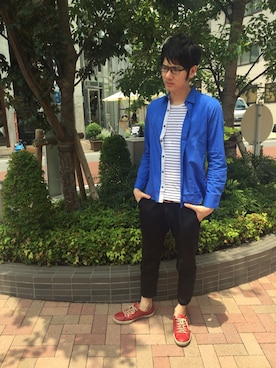 「長身」｜Hikaruさん（メンズ・185cm）の夏コーディネート