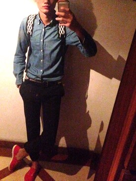 岸柳林生さんのコーディネート