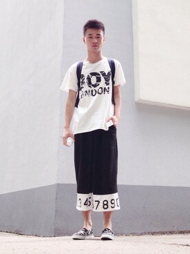 詹孟Xさん（メンズ・170cm）の夏コーディネート