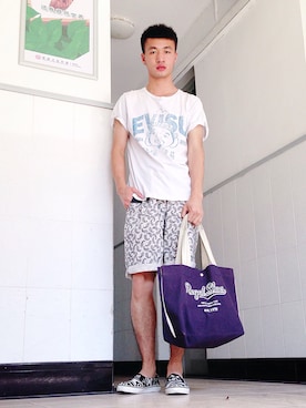 詹孟Xさん（メンズ・170cm）の夏コーディネート