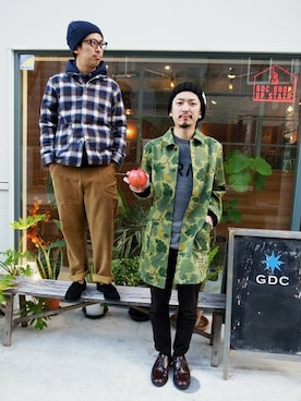 「shop」｜GDCTOKYOさん（メンズ・170cm）の秋コーディネート