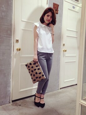 anna kuwayamaさん（レディース・156cm）の春コーディネート