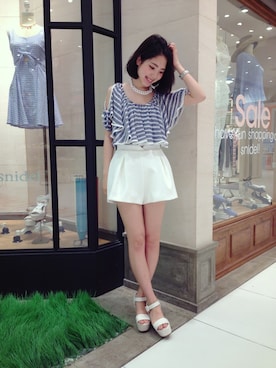 anna kuwayamaさん(レディース・156cm)の夏コーディネート