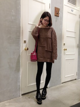 anna kuwayamaさん（レディース・156cm）の冬コーディネート