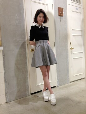 Snidel スナイデル の ビジュー付コンビワンピース ワンピース Wear