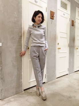 anna kuwayamaさん（レディース・156cm）の冬コーディネート