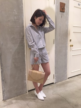 「snidel」｜「アイテム（バッグ）」を使った、anna kuwayamaさん（レディース・156cm）の春コーディネート