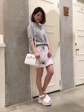 「おめかしコーデ」｜anna kuwayamaさん（レディース・156cm）の春コーディネート