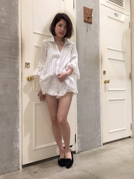 「snidel」｜anna kuwayamaさん（レディース・156cm）の夏コーディネート
