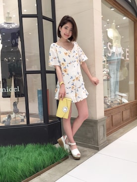 「snidel」｜「アイテム（バッグ）」を使った、anna kuwayamaさん（レディース・156cm）の夏コーディネート