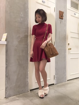 「snidel」｜「アイテム（バッグ）」を使った、anna kuwayamaさん（レディース・156cm）の夏コーディネート