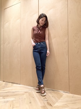 「snidel」｜anna kuwayamaさん（レディース・156cm）の春コーディネート