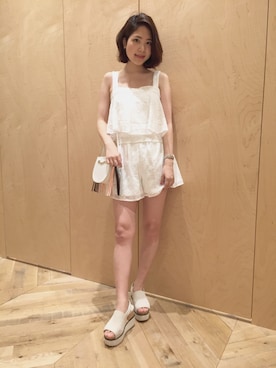 「snidel」｜「アイテム（バッグ）」を使った、anna kuwayamaさん（レディース・156cm）の春コーディネート