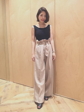 「snidel」｜anna kuwayamaさん（レディース・156cm）の夏コーディネート