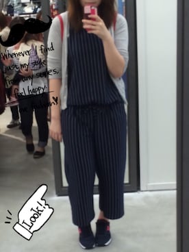 「Avail（アベイル）のアイテム（つなぎ/オールインワン）」を使った、あやかさん（レディース・168cm）の秋コーディネート
