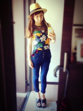 くらら☺︎さん（レディース・155cm）の夏コーディネート