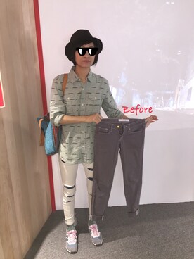 「WORKSHOP」｜Winnie Kwongさん（レディース・165cm）の秋コーディネート