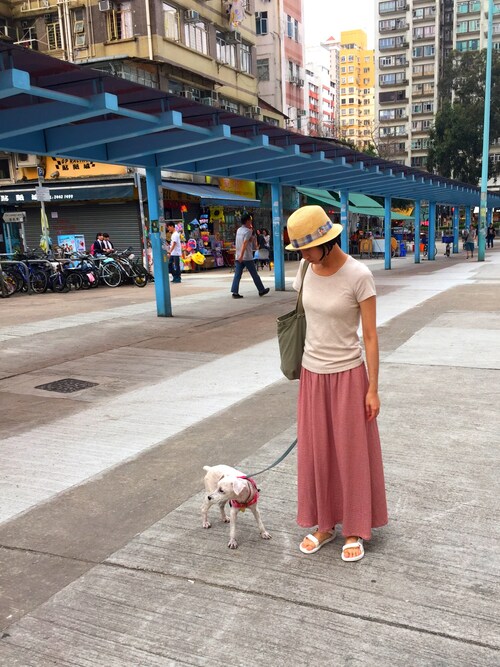 Winnie Kwong｜GUのスカートを使ったコーディネート WEAR