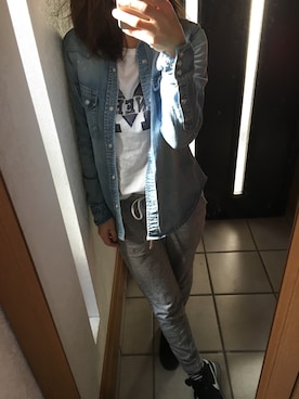 「JET（ジェット）のアイテム（トップス）」を使った、yokoさん（レディース・153cm）の冬コーディネート