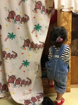 む＆ぽさん（キッズ・60cm）の秋コーディネート