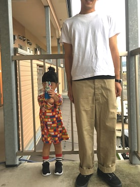 「SEIKO（セイコー）のアイテム」を使った、む＆ぽさん（キッズ・90cm）の秋コーディネート
