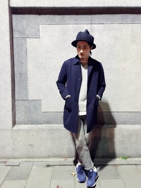 「united arrows」｜「アイテム（ダウンジャケット/コート）」を使った、こうさん（メンズ・178cm）の冬コーディネート