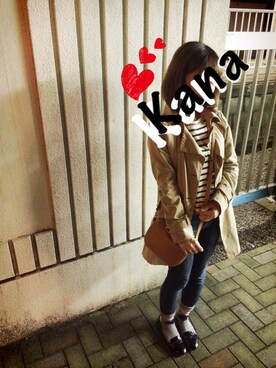 「MERCURYDUO（マーキュリーデュオ）のアイテム（その他トップス）」を使った、かなさん（レディース・151cm）の秋コーディネート