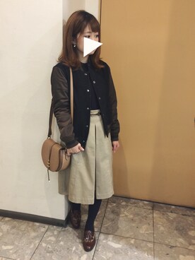 「ESPERANZA（エスペランサ）のアイテム（その他シューズ）」を使った、かなさん（レディース・151cm）の秋コーディネート