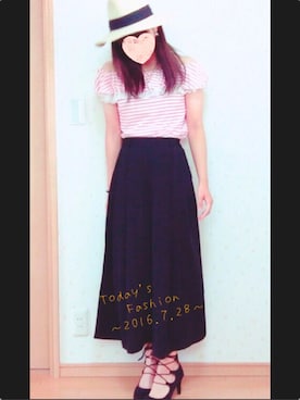 「7月WEAR夏のサンダル祭り」｜まきさん（レディース・160cm）の夏コーディネート