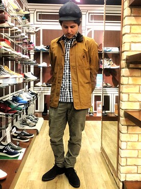 「SHOE　BAR」｜YVANさん（メンズ・165cm）の秋コーディネート