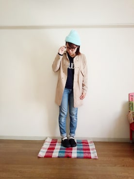 「ハグマグ」｜「アイテム（その他アウター）」を使った、sayさん（レディース・160cm）の春コーディネート