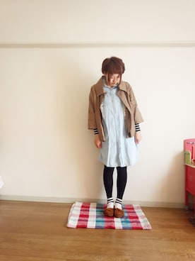 「ハグマグ」｜「アイテム（ブルゾン）」を使った、sayさん（レディース・160cm）の春コーディネート