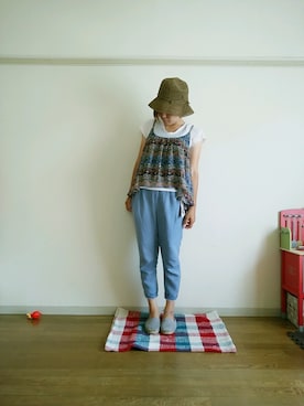「ハグマグ」｜「アイテム（その他シューズ）」を使った、sayさん（レディース・160cm）の夏コーディネート