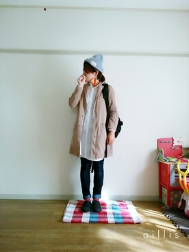 「ハグマグ」｜「アイテム（ワンピース/ドレス）」を使った、sayさん（レディース・160cm）の秋コーディネート