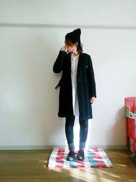 「ハグマグ」｜「アイテム（ワンピース/ドレス）」を使った、sayさん（レディース・160cm）の冬コーディネート
