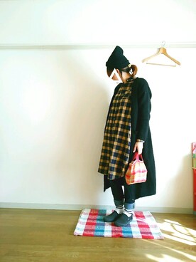 「ハグマグ」｜「アイテム（その他）」を使った、sayさん（レディース・160cm）の冬コーディネート