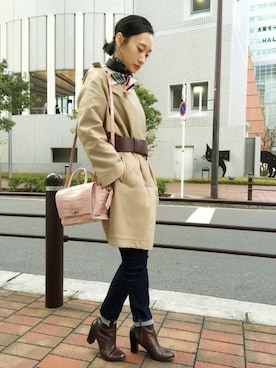 「PotioR（ポティオール）のアイテム」を使った、ホーリーさん（レディース・163cm）の冬コーディネート