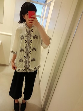 「VINTAGE（ヴィンテージ）のアイテム（バレエシューズ）」を使った、のいちゃんさん（レディース・167cm）の春コーディネート