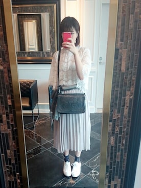 「ジャックパーセル」｜「アイテム（財布/小物）」を使った、のいちゃんさん（レディース・167cm）の夏コーディネート