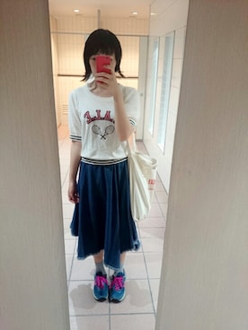 「zootie」｜「アイテム（スニーカー）」を使った、のいちゃんさん（レディース・167cm）の夏コーディネート