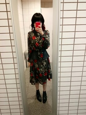 「アイテム（バングル/リストバンド）」を使った、のいちゃんさん（レディース・167cm・20代）の秋コーディネート